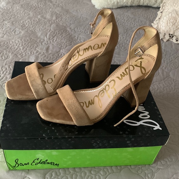 Sam Edelman Shoes - Sam Edelman Suede block heels